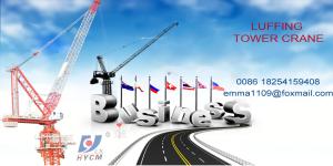 China 8tons Luffing Crane Tower D120(4522) Jib Towercrane For High Buildings factory
