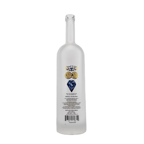 Customized Color Logo Round Glass Bottle 200ml 375ml 500ml 700ml 750ml 1000ml