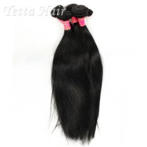 China Soft Black 6A Virgin Brazilian Hair Straight Can Be Dyed any Color and Ironed factory