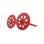 Dampproof Rigid Foam Insulation Fasteners , Plastic Concrete Anchors With Disc