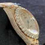 20 Carat White Bussdown Bust Down Watch Rolex Millionaire Conflict Free