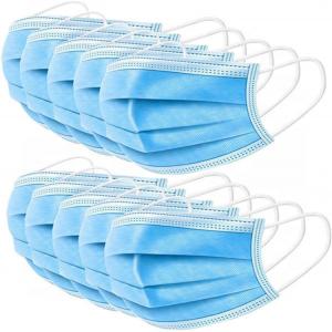 China Latex Free 3 Ply Non Woven Face Mask Anti Virus High Filtration No Irritation Soft factory