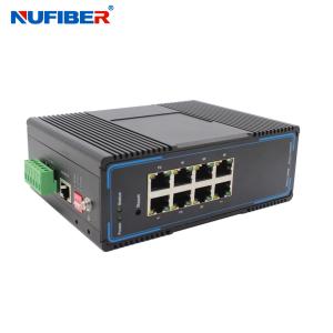 China Din Rail Mount Managed Industrial Ethernet Switch Gigabit 8 RJ45 1000Base-T Ports factory