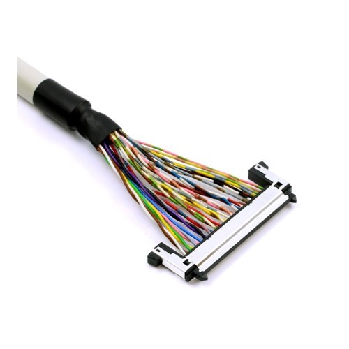 Black 50 Pin LVDS Cable for LCD Monitor Wire Har Motorcycles JST Connectors Hardness Plug