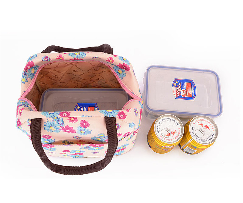 OEM Food Safe PEVA Lining L23*D16cm Thermo Lunch Bag