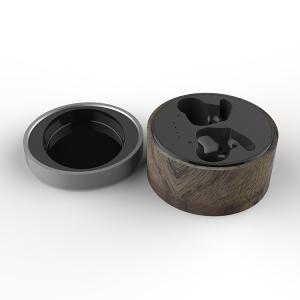 China Ergonomic T15W Wireless Bluetooth Earphones TWS Earbuds With Wooden Charge Box factory