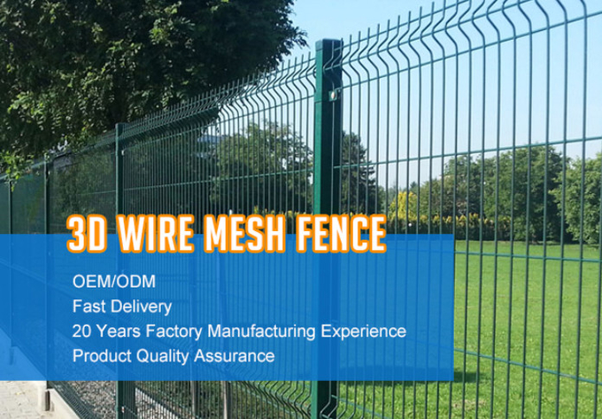 Galvanized V Mesh Fecning / 3D Curved Wire Mesh Fencing For School / Garden
