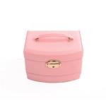 Free Logo Leather Luxury Jewelry Case Organizer Box PU leather jewelry storage