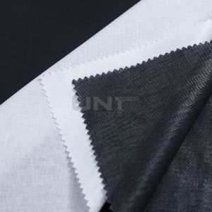 70 gsm Plain Weave Shirt Interlining with PA Adhesive for Collar and Cuff