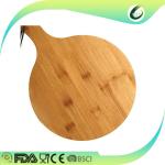 Round wooden pizza plate bread cutting board for restaurant