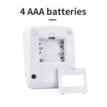 Electronic White Sphygmomanometer With 4 AAA Batteries 2X99 Sets Heart Rate