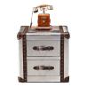 Buy cheap Aviator Side Table Aluminium Two Drawer Storage Coffee Table bedside Chests from wholesalers
