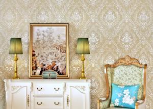 China Leaf Flowers Pattern Home Wallpaper For House Walls / Pretty Vintage Wallpapers factory