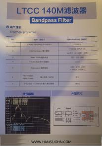 China LTCC 140Mhz Bandpass Customized Rf Power Splitter factory