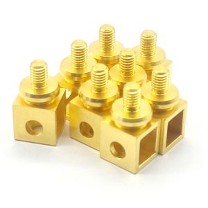 Gold Plating CNC Brass Parts Anodized Custom Metal Components