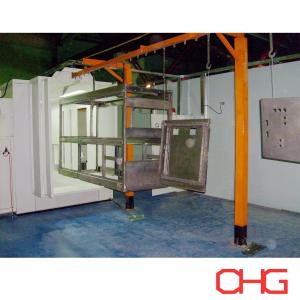 China Metal Powder Coating Line With Manual Spray Guns Designed And Customized factory