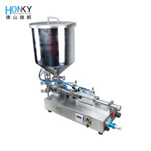 China Cosmetic Cream Filling Machine with Modbus 485 Communication No-Fill Protection and Quick Bottle Diameter Switching factory