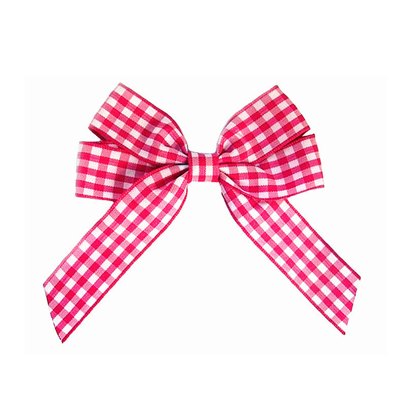 Birthday Red Satin Bow Polyester Yellow Satin Bows For Crafts