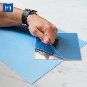 China Custom Logo Printing PE Protective Film For Stainless Steel NO.4 Finish Surface factory