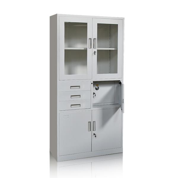 China KD Structure Durable Metal Storage Cabinet With Safe Box factory