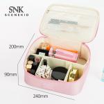 Waterproof Large Polyester Dividers Cosmetics Makeup Bag