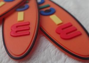 China Rose Red Soft PVC Patches For Face Washing Instrument / Soft Silicone Patch factory