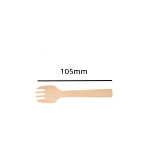 China 105mm Mini Disposable Wooden Forks And Spoons Knives For Canapes factory