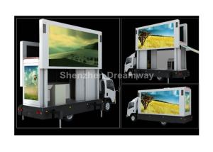 China High Definition 1R1G1B P10 Truck Mobile Full Color LED Display With Three Sides Advertising factory