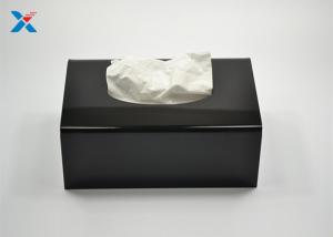 China Back Acrylic Rectangular Tissue Box , Hotel Tissue Box Size Customized factory
