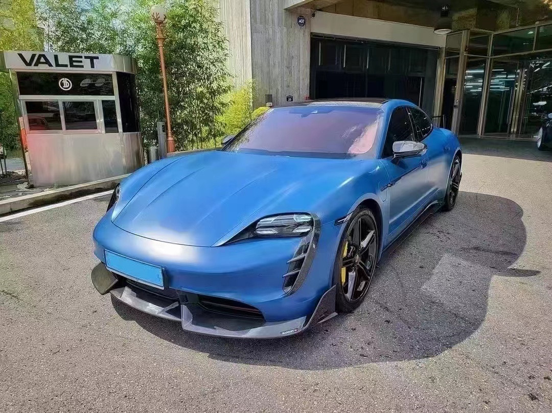 Auto Parts for Porsche Taycan Carbon Fiber Body Kit Taycan Upgrades MSY Style Front Shovel Diffuser Spoiler Body Kit
