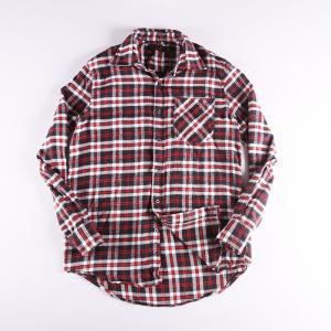 China 7 Colors Cotton Long Sleeve Mens Casual Plaid Shirts factory