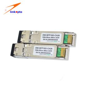 China FTTX SFP+ 10G DWDM C37 80KM Optic Transceiver Module factory