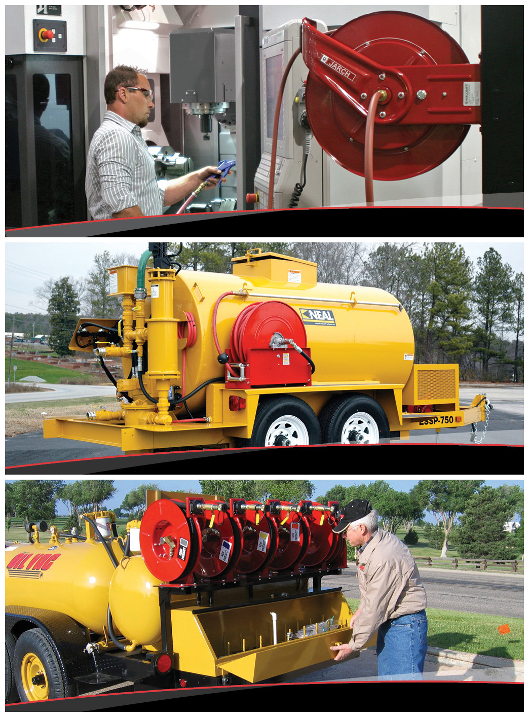 Gas Welding Retractable Hose Reel For Oxygen / Acetylene 200 Max Pressure