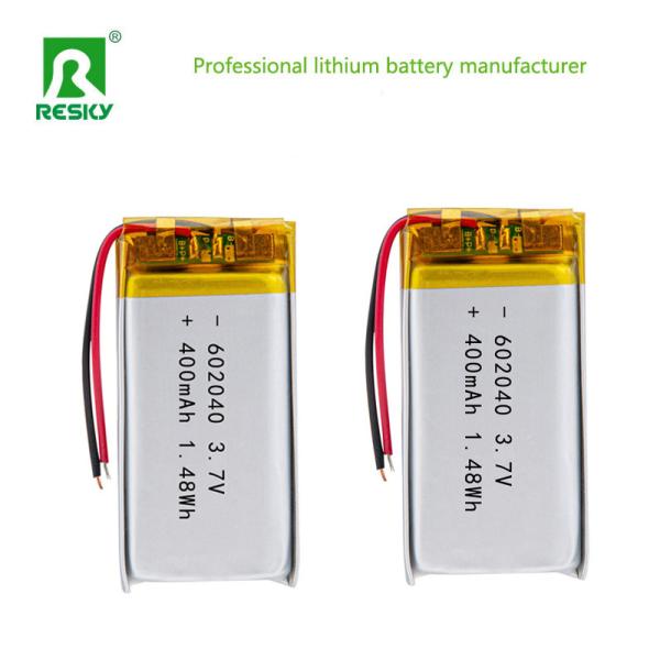 Rechargeable lithium polymer battery cell 602040 400mAh 450mAh 3.7V power lipo battery