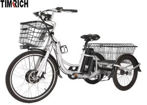 China 350 Watt Cargo Electric Battery Powered Bike 3 Wheels LCD Display TM-BGL-ET01 factory