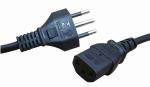 High quality Brazil UC 3 pin power cord lead cable plug 10A rated 0.5mOEM