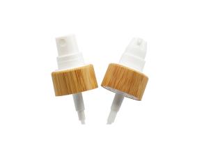 China Screw 20mm Plastic Fine Mist Sprayer With Bamboo Collar For Bottles factory