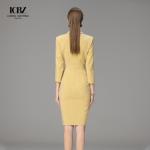 Women's Two Piece Set Office Formal Skirt Suit in Colors and Polyester Fiber