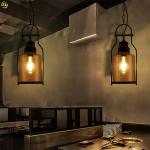 Bedroom Nordic Iron Pendant Light Art Baking Paint E26