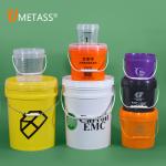 UMETASS Food Grade PP 5L Round Plastic Bucket for Cold Drink Storage Bucket and