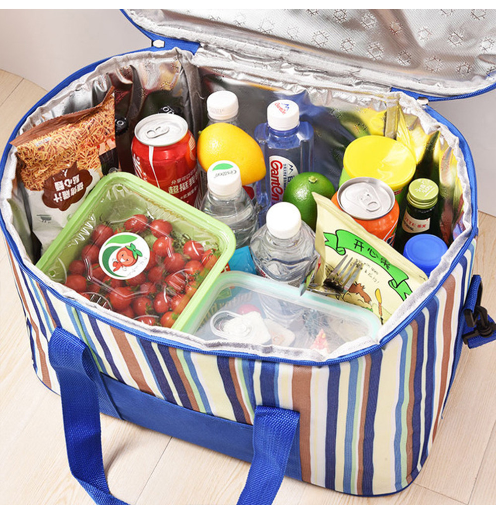 Thermal Cooler Large Insulated Freezer Lunch Bag for Food Delivery