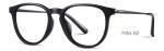 Metal Temple Food Contact Ultra Light Eyeglass Frames With Round Lens