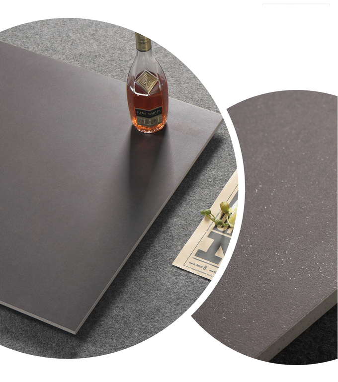 Dark Gray Office Tiles And Matt 120x60cm indoor Wall ISO9001 Soft Glazed Porcelain Tile