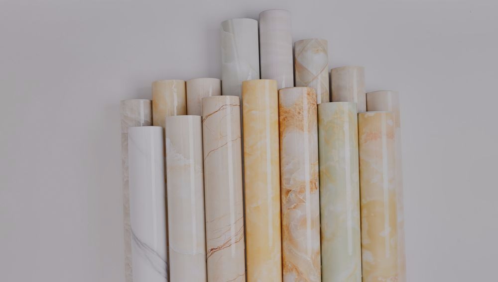 Leading Time 3-5 Days Free Sample Contact us. Outstanding Durability Marble Design Self Adhesive Plastic Furniture Film