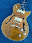 2017 New+Factory+Chinese Giggle ES Hollow Body F hole Cob brown color lp guitar