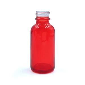 China Cosmetics Packing 4 Oz Boston Round Amber Glass Bottles With 22/400 Neck Finish factory