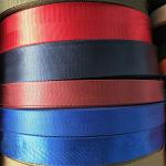 Automotive 10mm Polypropylene Webbing 1 Inch Green Yellow Red
