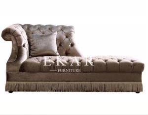 China Antique chaise lounge furniture for sale / french wooden chaise lounge MKBN-KD2600-001A factory