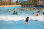 Fashional Fiberglass Water Parks With Wave Pools Popular Cool / Water Slide