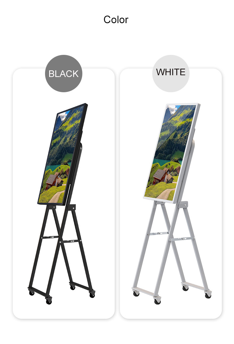 Mobile Projection Live Broadcast Touch Screen Signage Interactive 32 Inch